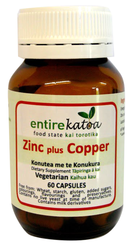 Zinc Plus Copper 15mg+1mg Elemental