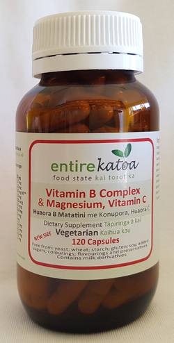 Entire Katoa Food State Vitamin B Complex+Mag +VitC 120_NEW_CAPS