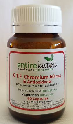 Entire Katoa Food State GTF Chromium60mcg & Antioxidants 60 capsules
